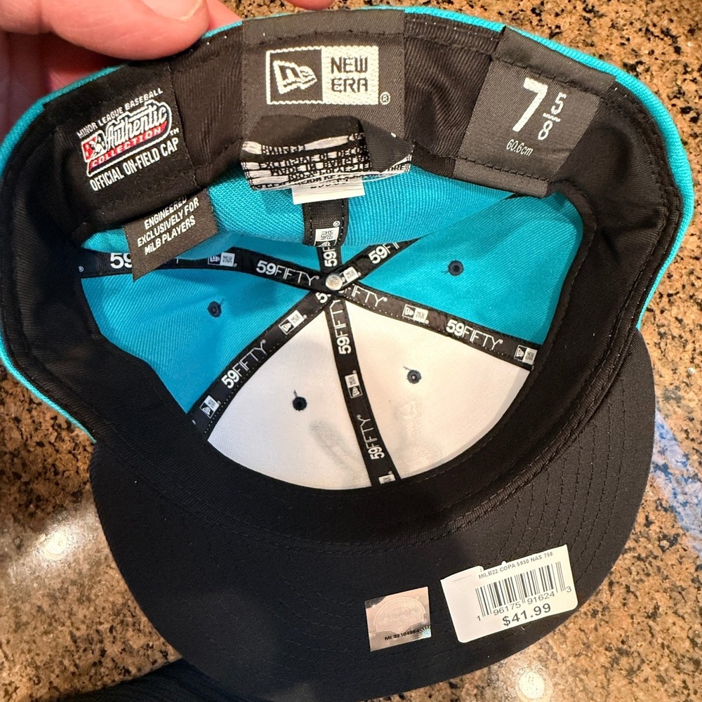 Nashville Sounds MiLB Copa de la Diversión New Era 59FIFTY Hat Cap 7 5/8 New - Picture 8 of 9